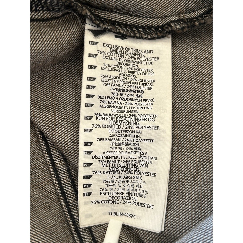 5.11 Tactical Women's Denim Jacket‎ Gray Size M Grunge Classic Biker Rock Chores - Picture 6 of 8